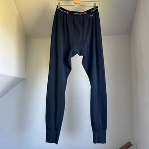 Carhartt men's Long johns‎ pants base layer black Size Large Tall